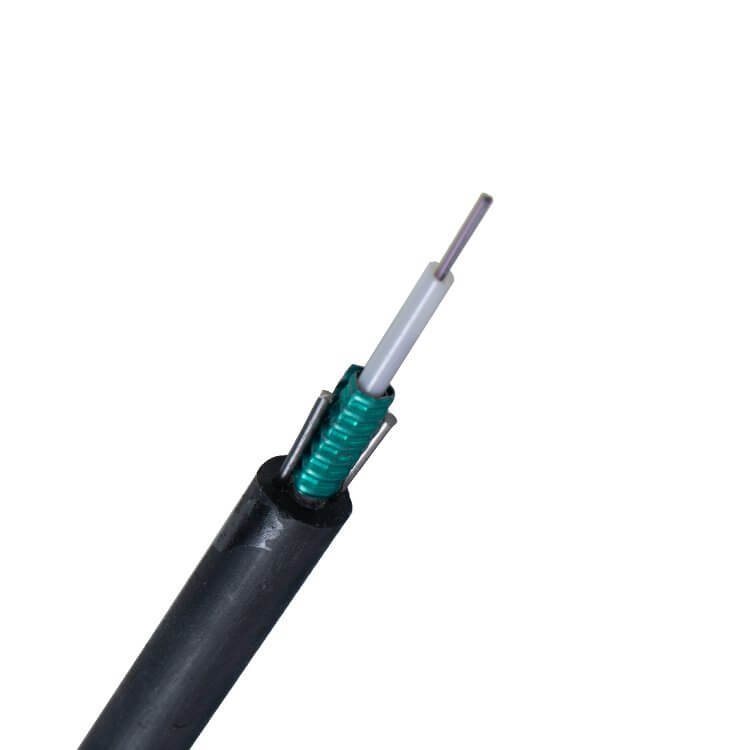 cabo de fibra óptica blindado claro
