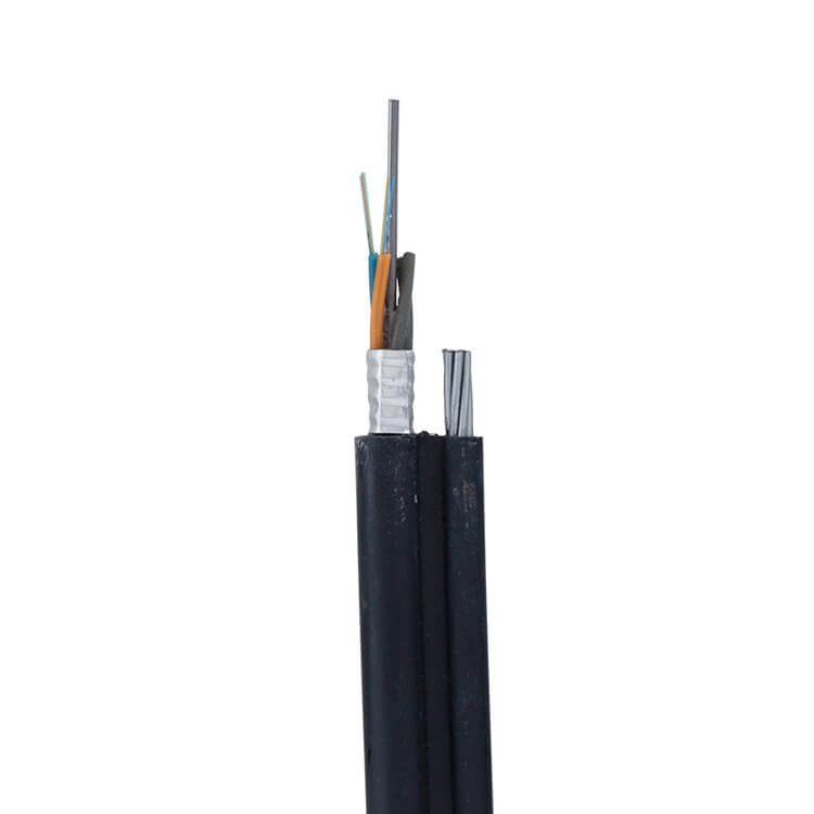 self supporting messenger armored fiber optic cable