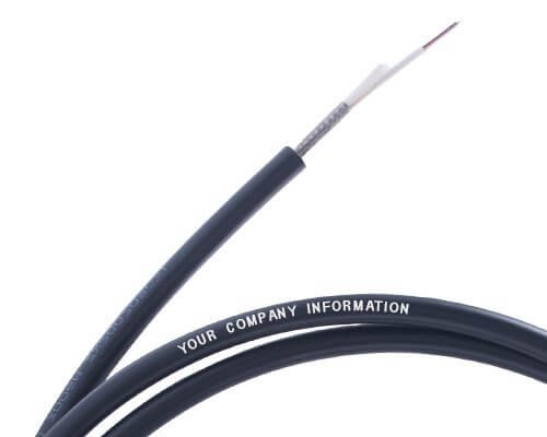 hoc cable with customer customized information