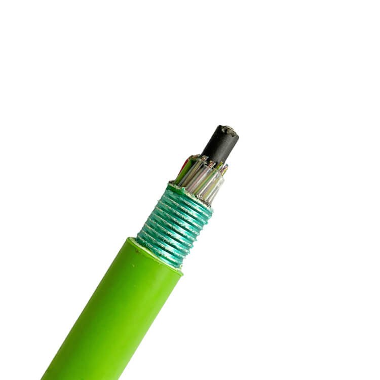 cable de fibra óptica cst de 144 núcleos con cubierta de cable ignífugo