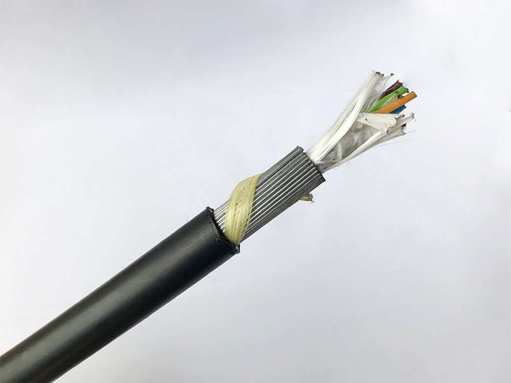 cable de acero blindado de fibra óptica swa