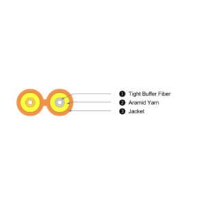 duplex interconnect patch cable tight buffer fiber cable