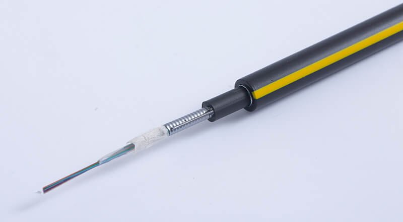 armored fiber cable with color stripe